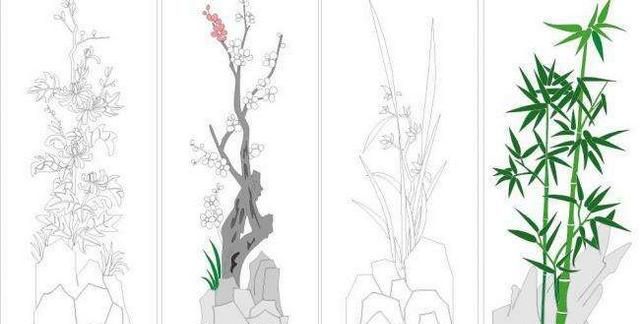 书画作品中的四君子是指哪四种植物图3