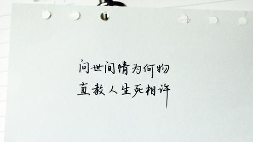 古人说：问世间情为何物，直教人生死相许这句话所表达的意义是什么图1