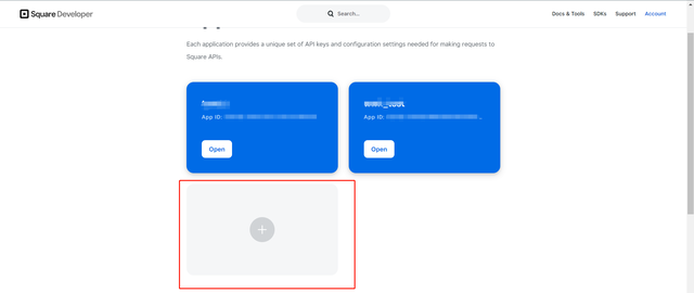 方块(square)支付获取Application ID和Application Secret教程