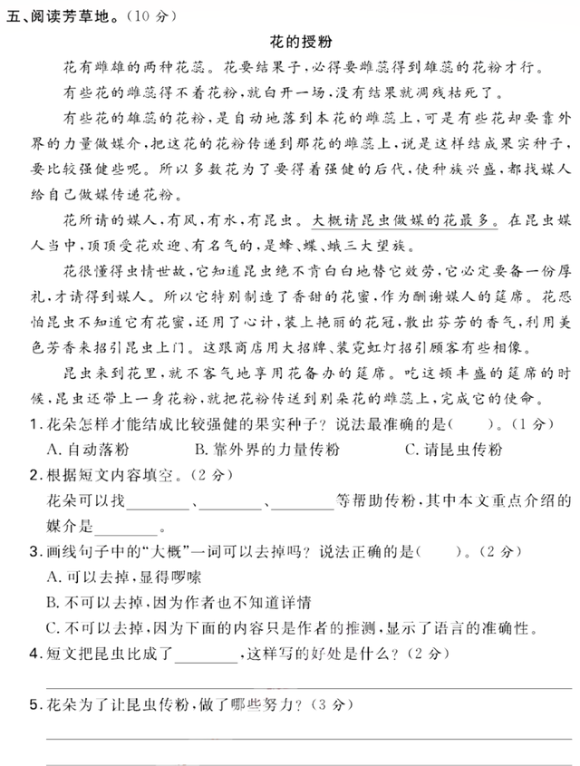 部编版语文三年级下册第三单元知识点+测试卷3套，含答案可打印