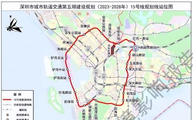 10月起，深圳陆续再有5线开通！地铁五期13条线路详细走向设站公布→