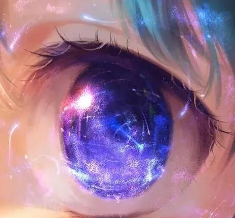 十二星座专属的二次元星空眼，摩羯座梦幻紫，狮子座是恶魔之眼！