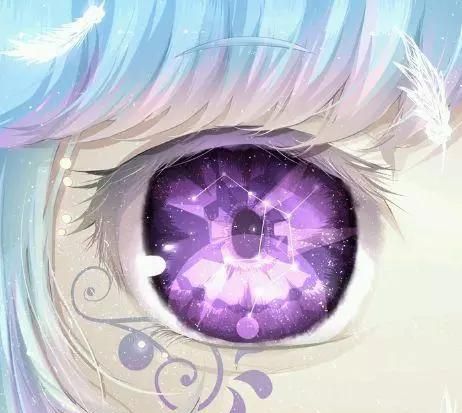 十二星座专属的二次元星空眼，摩羯座梦幻紫，狮子座是恶魔之眼！