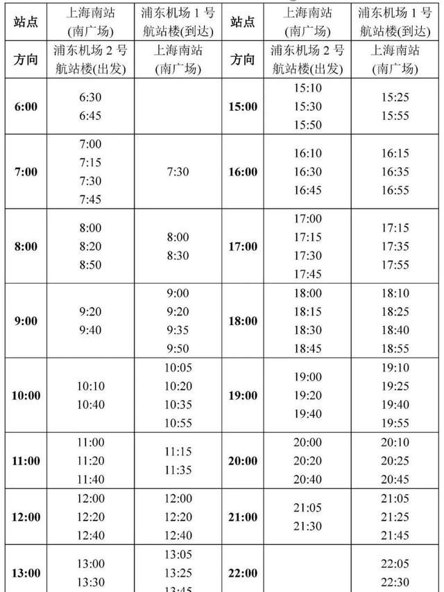 【便民】出行便捷！这份机场巴士时刻表一定要收藏
