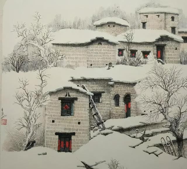 80后中学教师走遍300个村，用钢笔画出逼真雪景，太迷人了