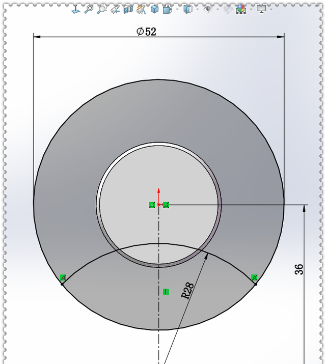 SolidWorks零件建模，此图虽然很简单，但很容易出错