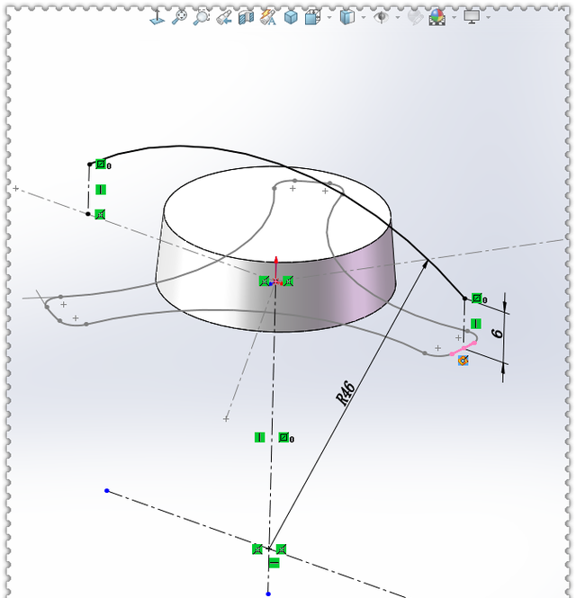 SolidWorks零件建模，此图虽然很简单，但很容易出错
