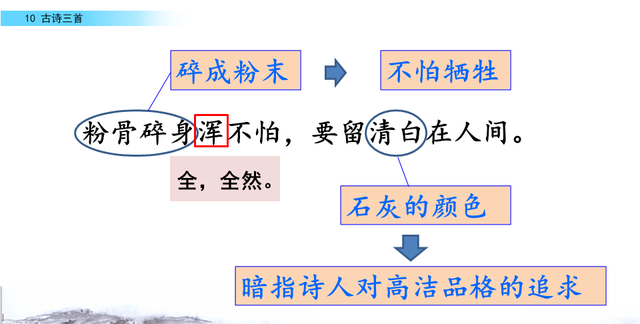 六年级语文下册《古诗三首》学习