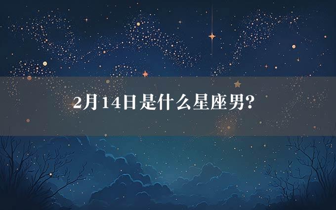 2月14日是什么星座男？